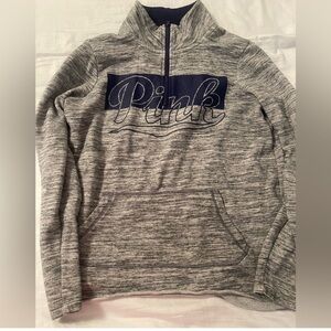 Pink quarter zip sweater